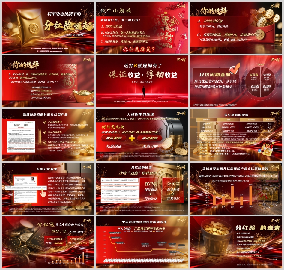 2026利率动态机制下分红险原理崛起字体图片版18页.pptx - 分红保险-万一保险网