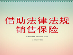 四大族群如何借助法律法规销售保险48页.ppt