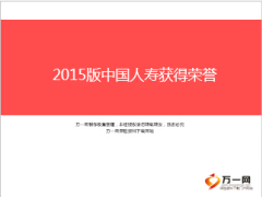 中国人寿2015版获得荣誉19页.ppt