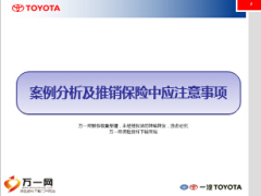 推销保险中应注意事项及车险案例分析21页.ppt