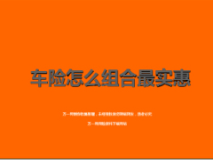 怎么组合车险最实惠19页.ppt
