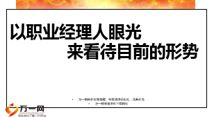 看待看待目前的形势以职业经理人眼光18页.ppt