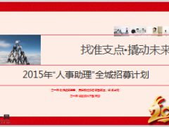 2015年人事助理增員全城招募計(jì)劃22頁.ppt