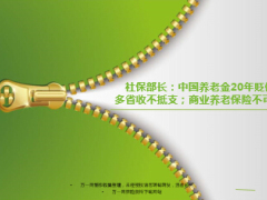 社保部长20年贬值千亿中国养老金商业保险不可缺14页.ppt