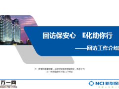 契约回访E化助回访工作介绍新华版16页.ppt