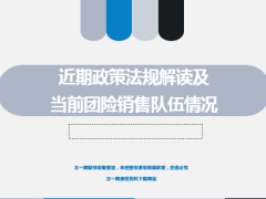 当前团险销售队伍情况及近期政策法规解读37页.ppt