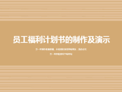 员工福利计划书的演示及制作24页.ppt