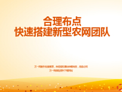 快速合理布点搭建新型农网团队47页.ppt