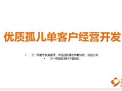 项目宣导优质孤儿单客户经营开发38页.ppt