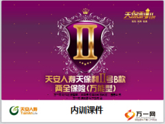 天安天保利Ⅱ号B款两全保险产品解析销售金语35页.ppt