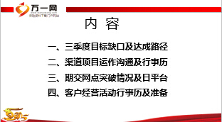 银保三季度工作汇报缺口分析及工作部署20页.ppt