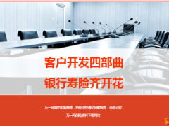 早会专题银保客户开发四部曲12页.ppt