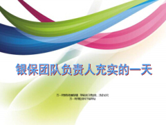 充实的一天银保团队负责人16页.ppt