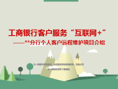 工商银行客户服务互联网个人客户远程维护项目介绍49页.ppt