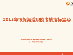 银保2015年职能考核指标介绍49页.ppt