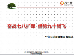 七八擴軍九十騰飛分公司渠道視頻會40頁.ppt