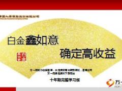 国寿白金版鑫如意年金保险十年期宣导片51页.ppt