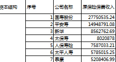 2015年前8月人身保险公司保费收入排名表.xls