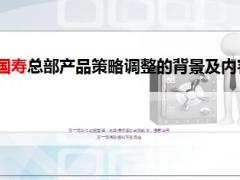 中国人寿总部产品策略调整背景及内容14页.ppt