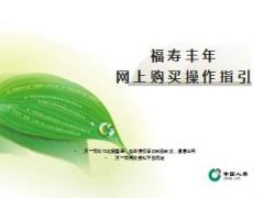中国人寿福寿丰年互联网购买操作指南19页.ppt