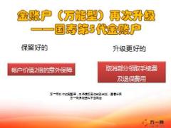 中国人寿2014版金账户与第五代金账户对比9页.ppt