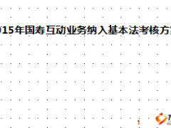 2015年国寿互动业务纳入基本法考核方案11页.ppt