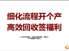 細(xì)化流程開個人產(chǎn)說會高效回收簽福利32頁.ppt