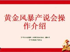 黃金風暴產(chǎn)說會亮點活動核心原理流程及操作41頁.ppt