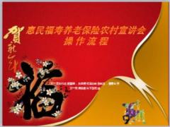 惠民福壽養(yǎng)老險農(nóng)村產(chǎn)說會操作流程8頁.ppt