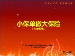 新华小保单做大保险卡单销售意义责任介绍14页.ppt