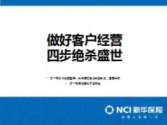 新华人寿盛世赢家年金做好客户经营四步绝杀23页.ppt