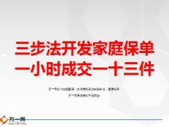 一小時(shí)成交13件保險(xiǎn)三步法開(kāi)發(fā)家庭保單27頁(yè).ppt