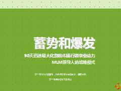 改變思維90天最大化市場(chǎng)行銷事業(yè)動(dòng)力39頁.ppt