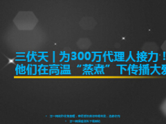 三伏天為300萬代理人接力傳播大愛15頁.ppt