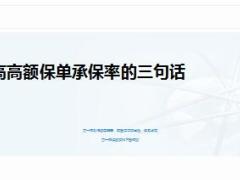 提高高額保單承保率的三句話及案例17頁.ppt