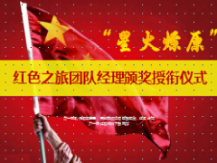 银保红色之旅团队经理颁奖授衔仪式及方案宣导17页.ppt