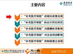泰康养老金公司补充医疗政策及应用26页.ppt