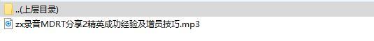 录音MDRT分享2精英成功经验及增员技巧.rar