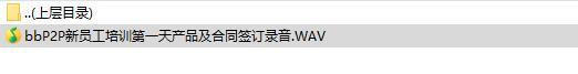 P2P新员工培训1第一天产品及合同签订录音.rar