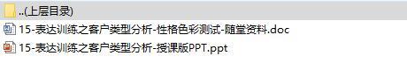 初级电销研修3表达训练之客户类型分析课件及随堂影音资料.rar