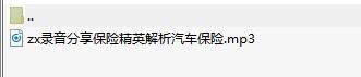 录音分享保险精英解析汽车保险.rar