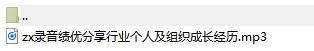 录音绩优分享行业个人及组织成长经历.rar