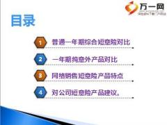 2016年短意险市场分析对比8页.ppt