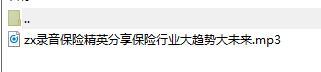 录音保险精英分享保险行业大趋势大未来.rar