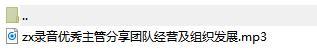 录音优秀主管分享团队经营及组织发展.rar