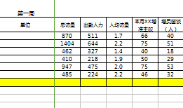 保險公司營銷活動量訪量報表模板.rar