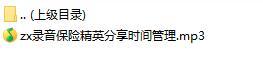 录音保险精英分享时间管理.rar