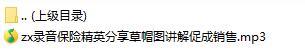 录音保险精英分享草帽图讲解促成销售.rar
