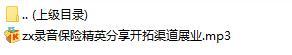 录音保险精英分享开拓渠道展业.rar