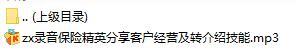 录音保险精英分享客户经营及转介绍技能.rar